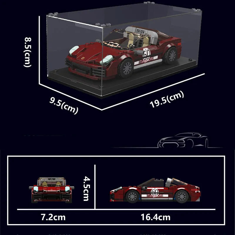 Mini Porsche 911 Targa - Building Blocks set compatible Lego - Turbo Moc