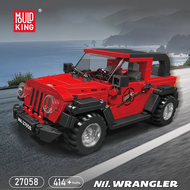 Mini Jeep Wrangler - Building Blocks set compatible Lego - Turbo Moc