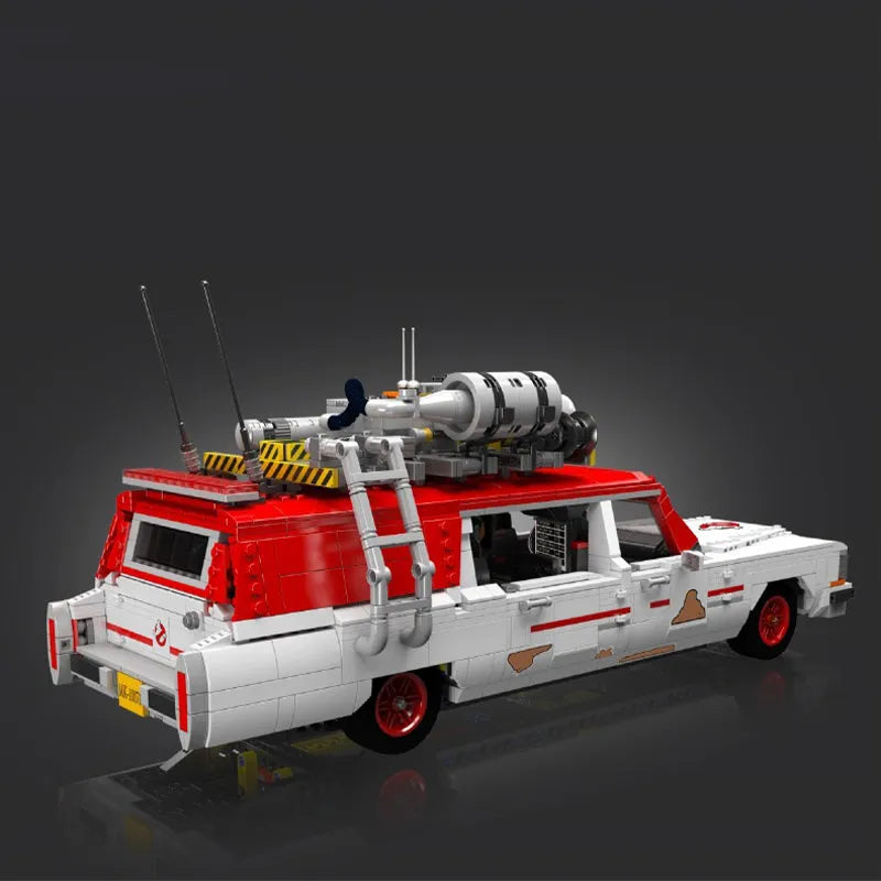 1959 Cadillac Miller-Meteor ambulance GhostBusters - Building Blocks set compatible Lego - Turbo Moc