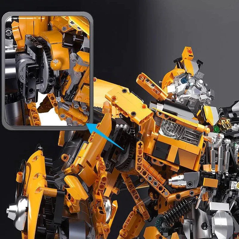 Mech Metamorphic Bumblebee Robot Bricks Toy - Building Blocks set compatible Lego - Turbo Moc