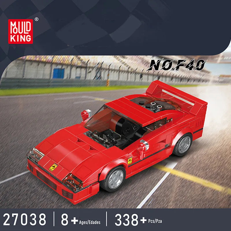 Mini Ferrari F40 - Building Blocks set compatible Lego - Turbo Moc