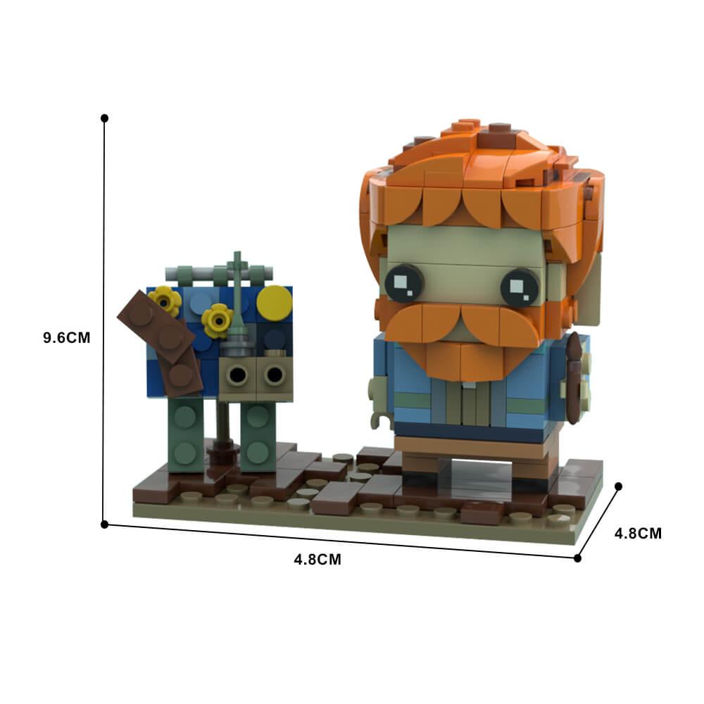 Vincent van Gogh Brickheadz MOC 203pcs