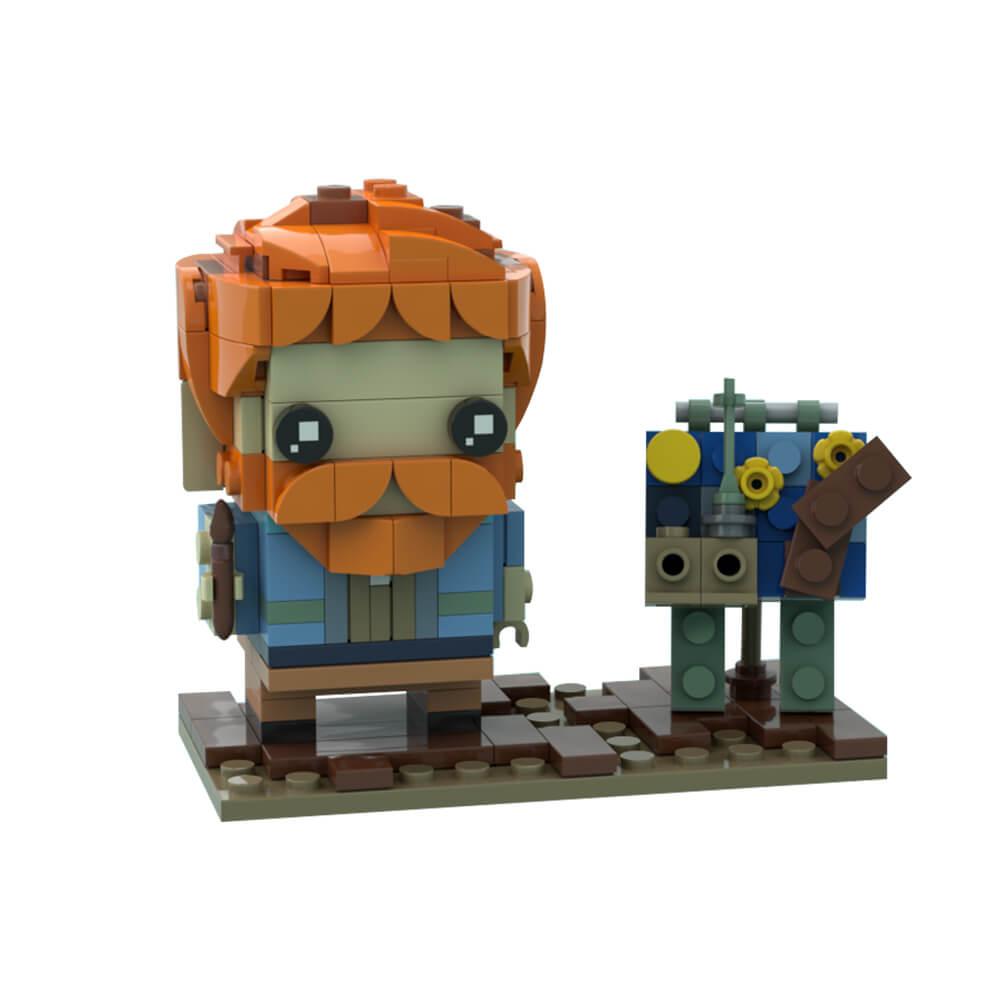 Vincent van Gogh Brickheadz MOC 203pcs