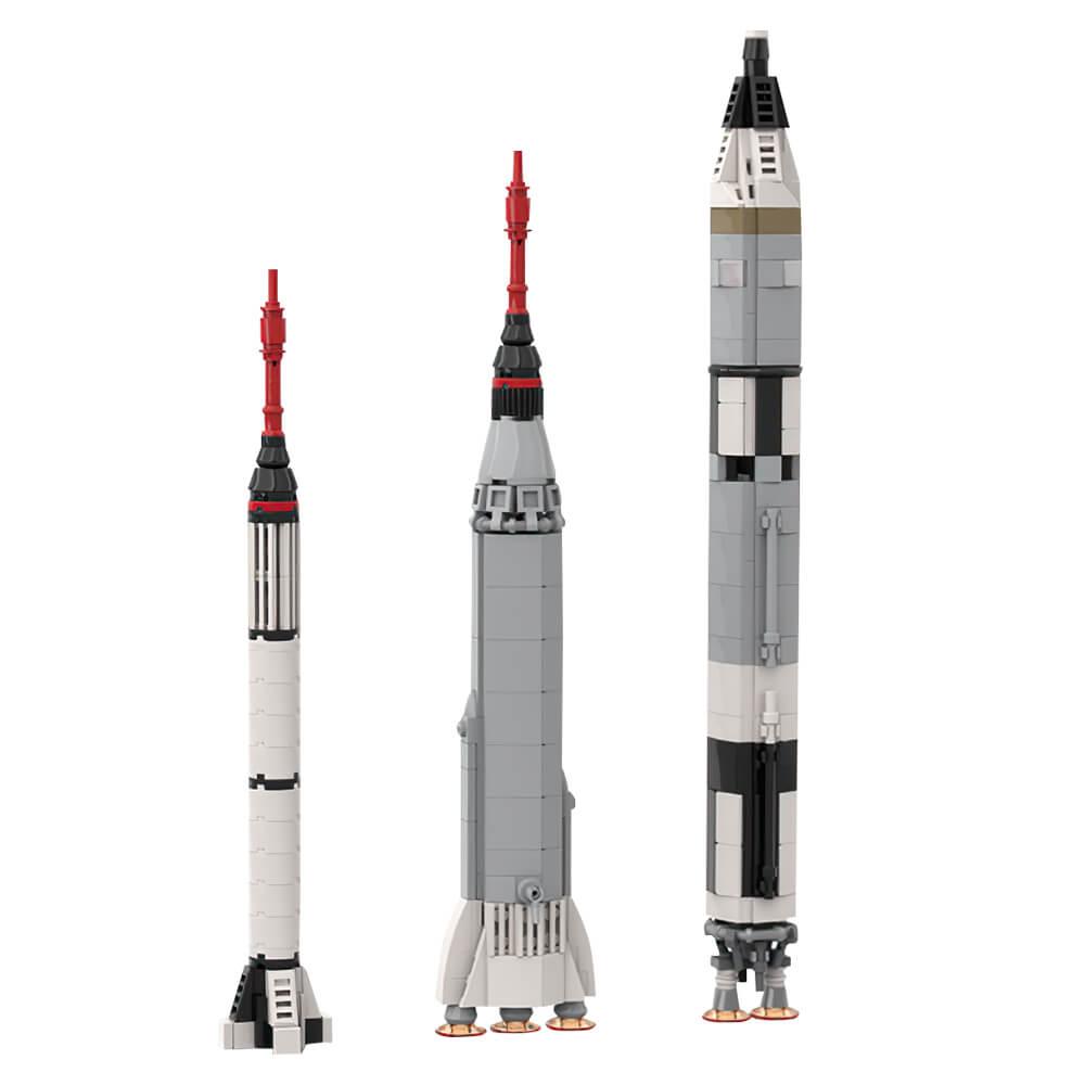 Mercury & Gemini Collection [Saturn V scale] MOC 459pcs - Building blocks set - Turbo Moc