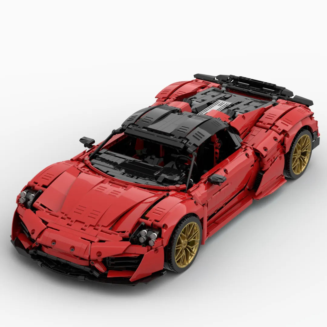 Porsche 918 Spyder 1:8 | 3982pcs-Building Blocks set -Turbo Moc