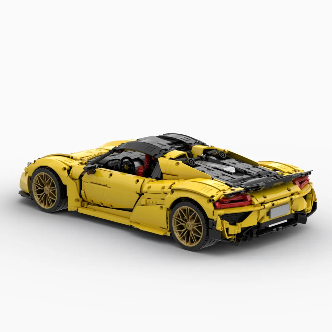 Porsche 918 Spyder 1:8 | 3982pcs-Building Blocks set -Turbo Moc