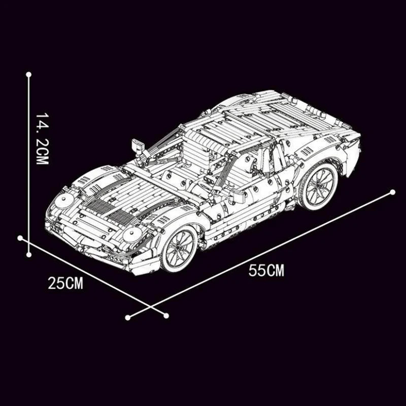 Lamborghini Miura 2086pcs-Turbo Moc