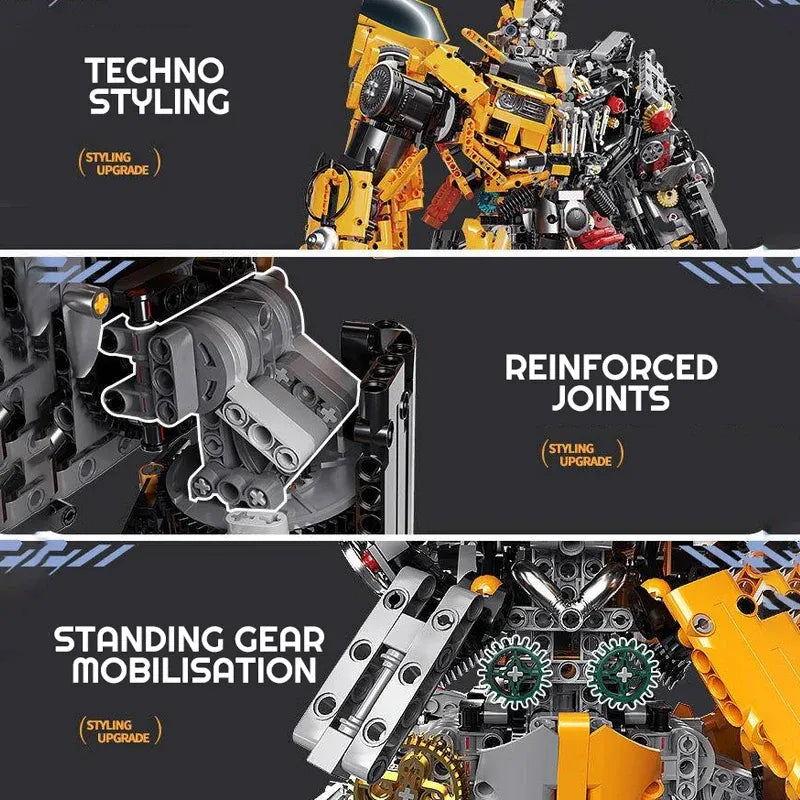 Mech Metamorphic Bumblebee Robot Bricks Toy - Building Blocks set compatible Lego - Turbo Moc