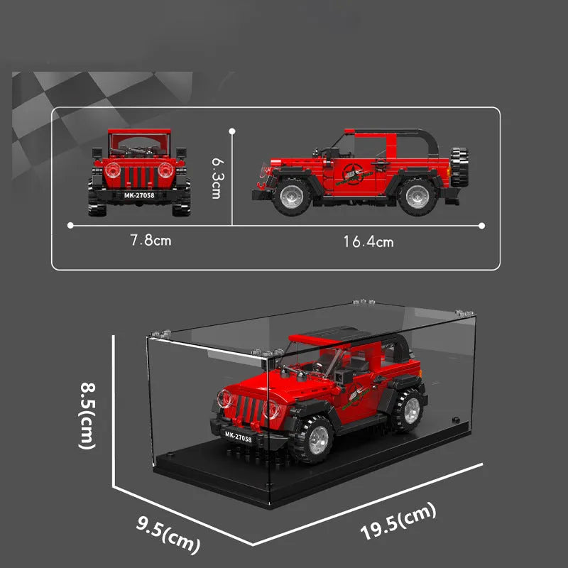 Mini Jeep Wrangler - Building Blocks set compatible Lego - Turbo Moc