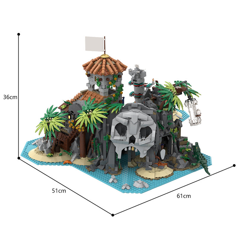 Pirate's treasure island - Premium Building Blocks | Turbo Moc