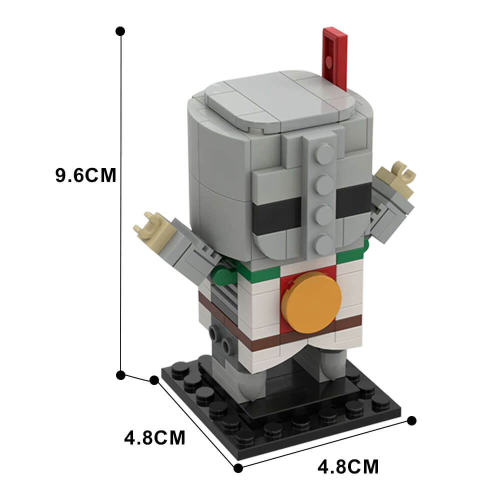 Dark Souls: Brickheadz Solaire MOC 124pcs