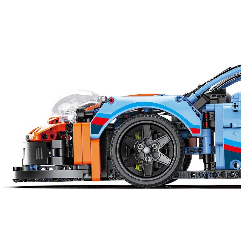 Porsche GT3 RSR Martini Gulf - Lego compatible - Turbo Moc