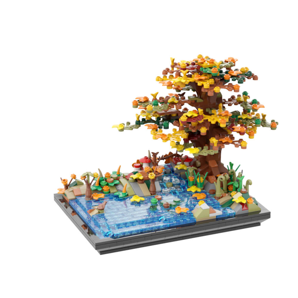 Tree on a Lake Autumn MOC 822pcs