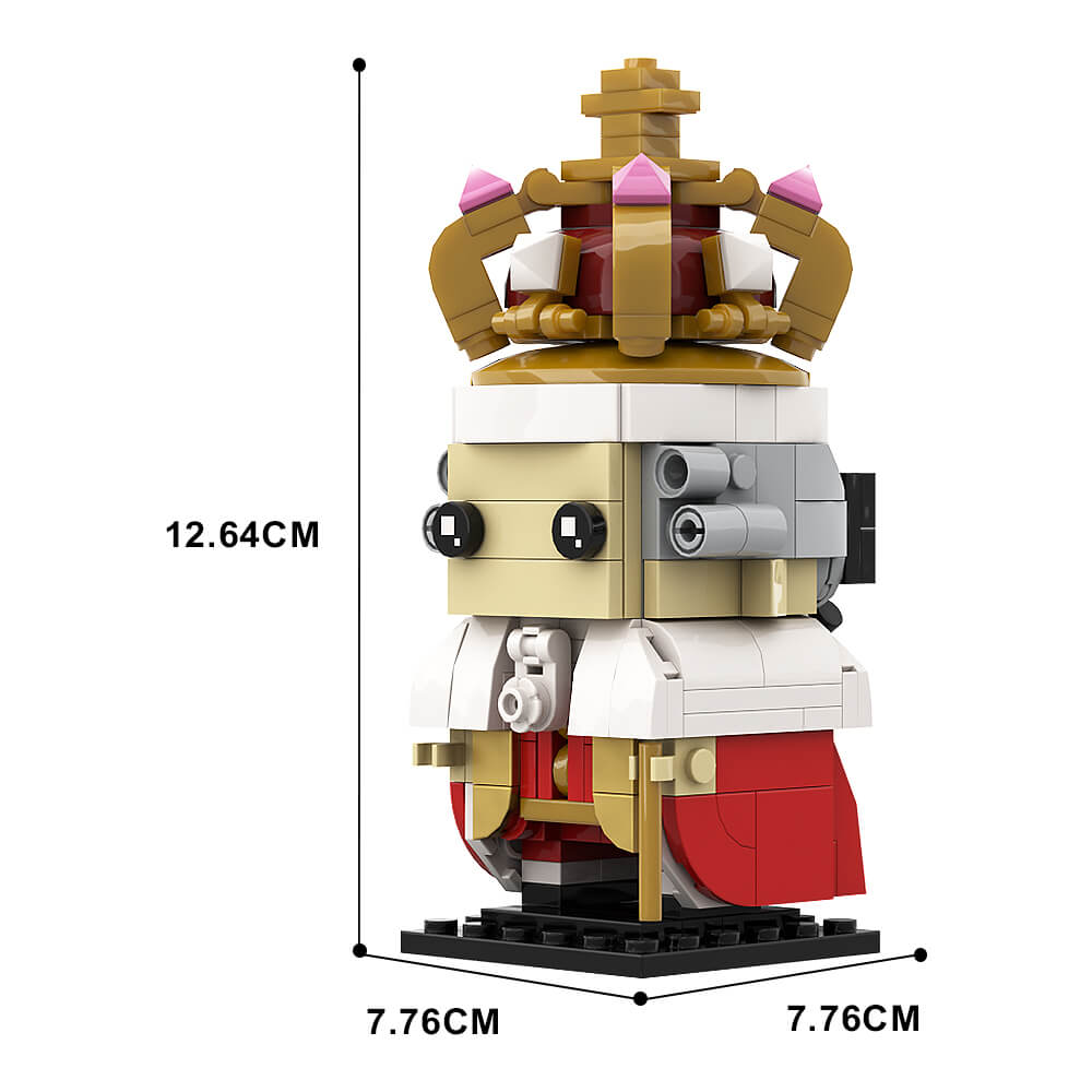 King George III Brickheadz MOC 232pcs