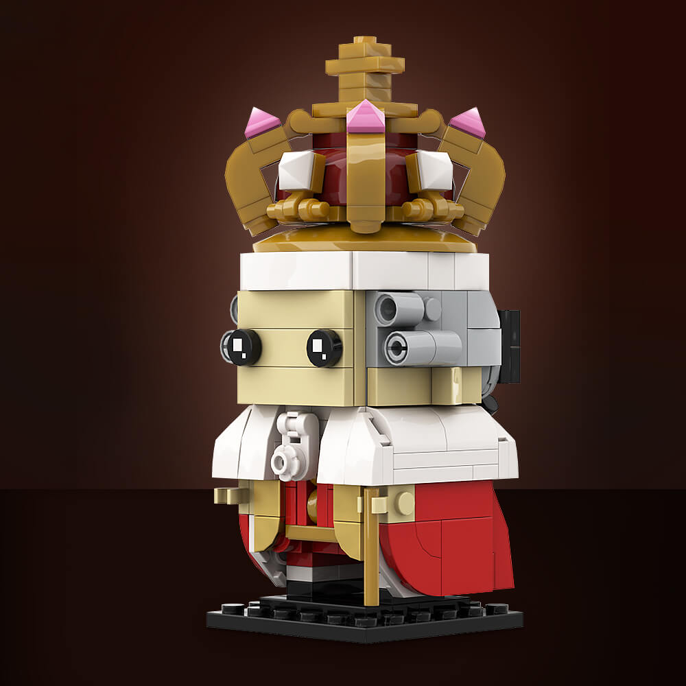 King George III Brickheadz MOC 232pcs