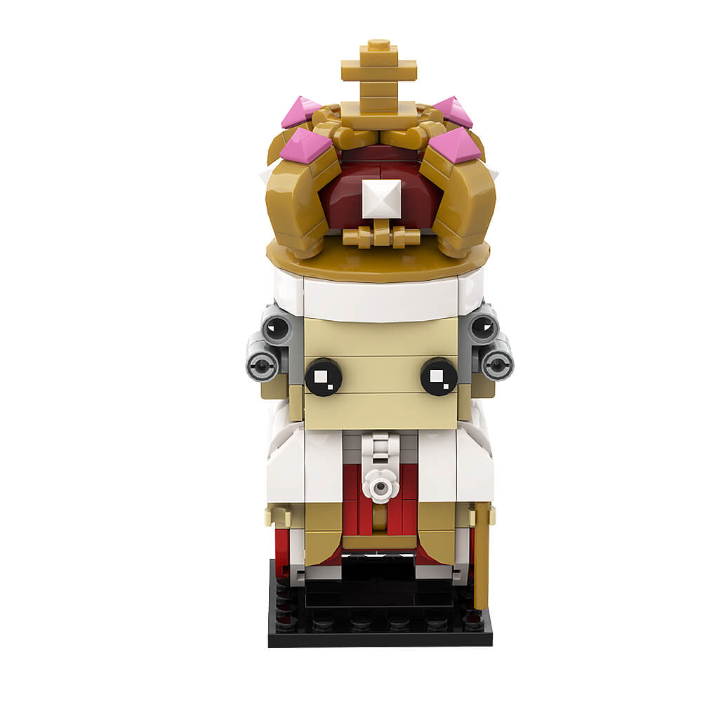 King George III Brickheadz MOC 232pcs