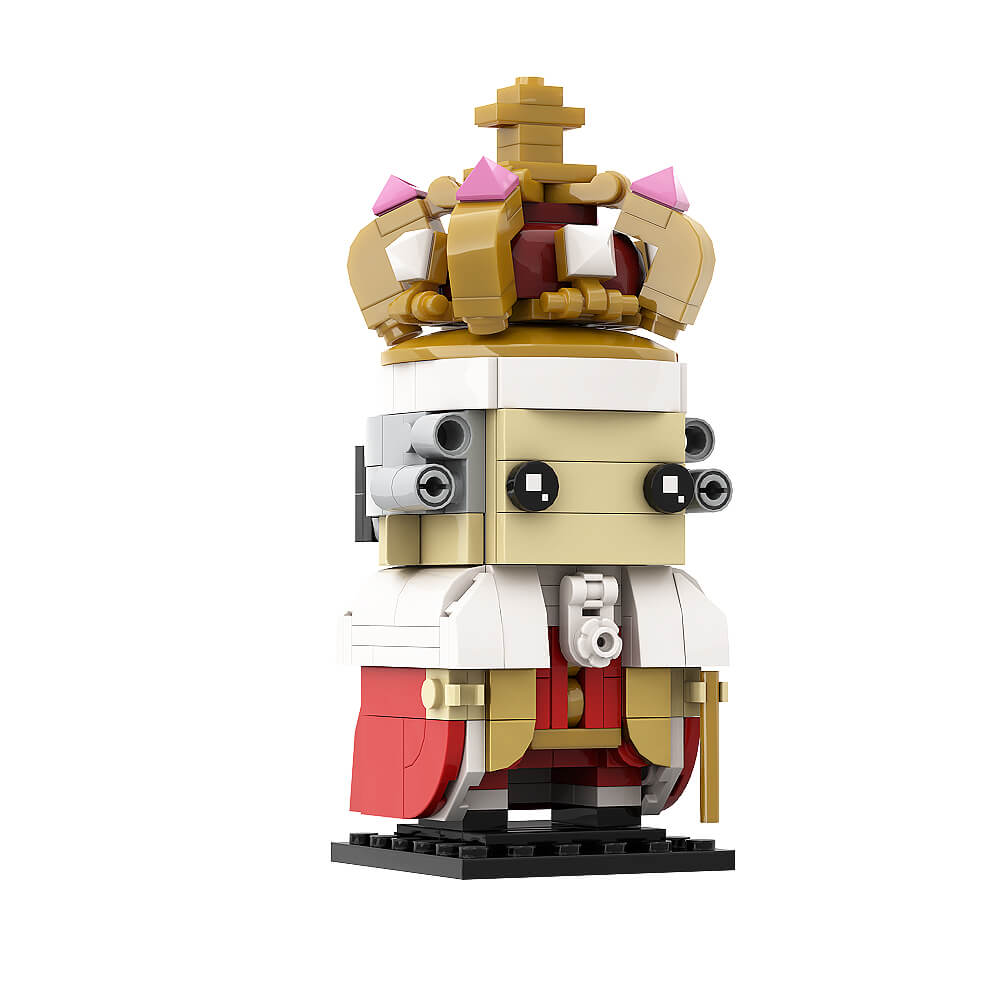 King George III Brickheadz MOC 232pcs