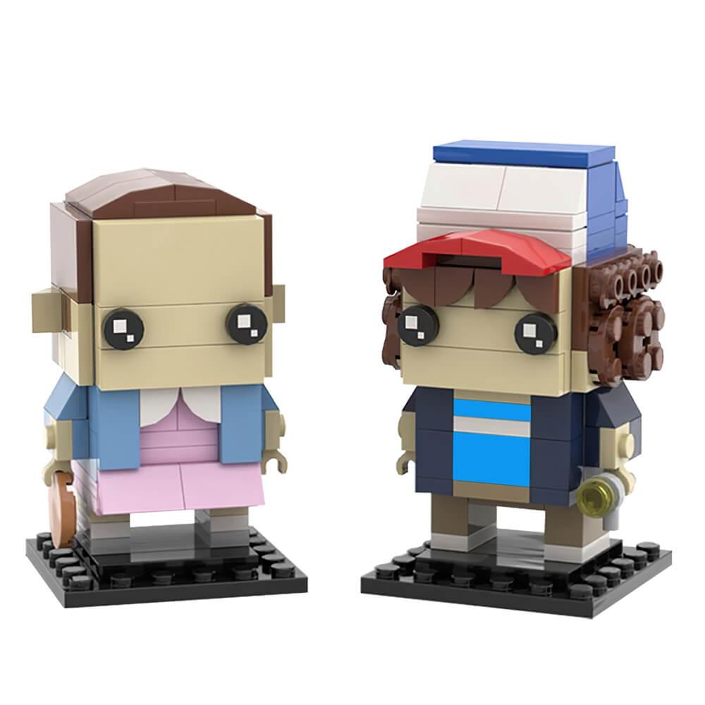 Stranger Series Brickheadz Collection - Dustin & Eleven / Vecna MOC