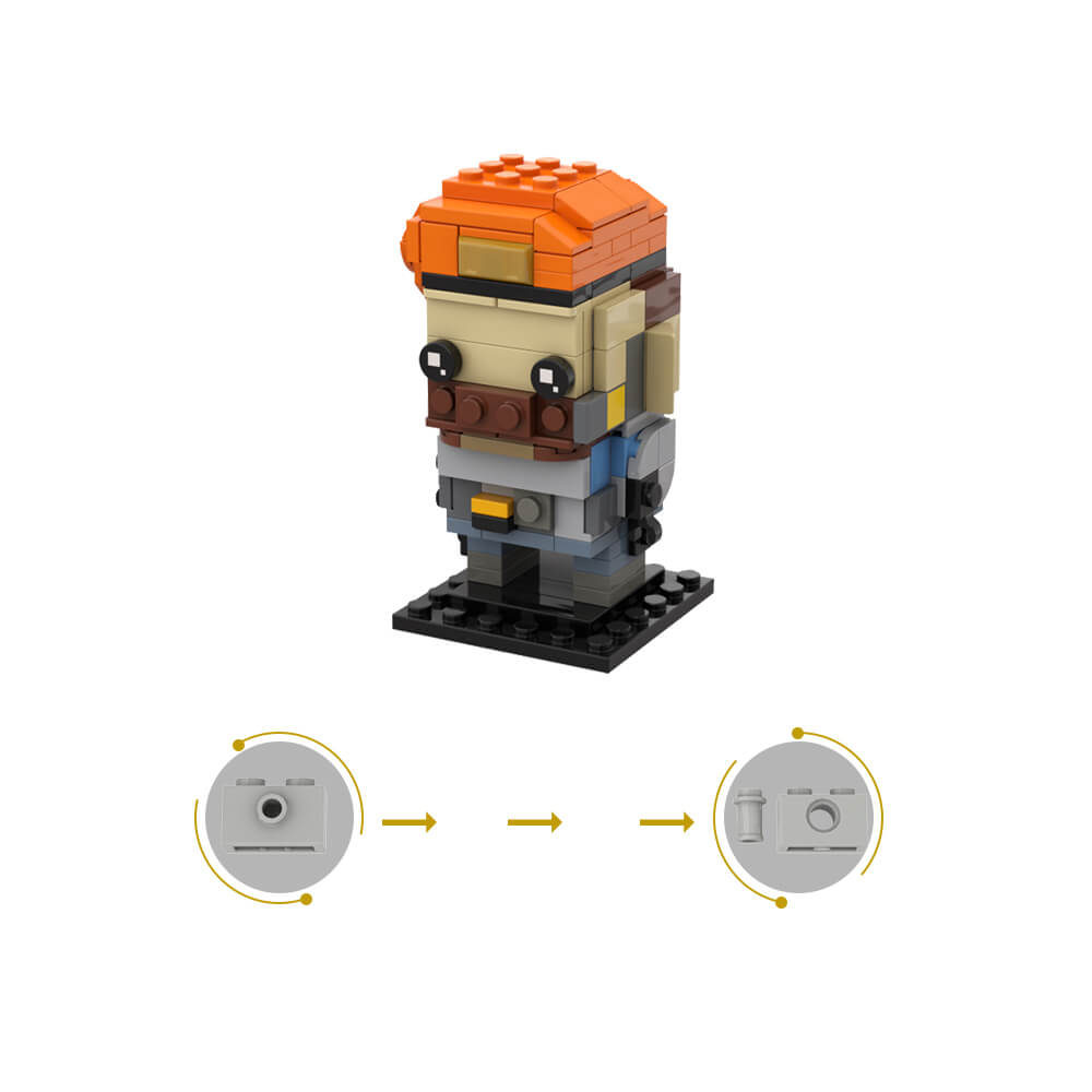 VALORANT Brickheadz Collection Reyna/ Yoru/ Breach/ Viper/ Fade/ Harbor/ Brimstone/ Raze/ Gekko MOC