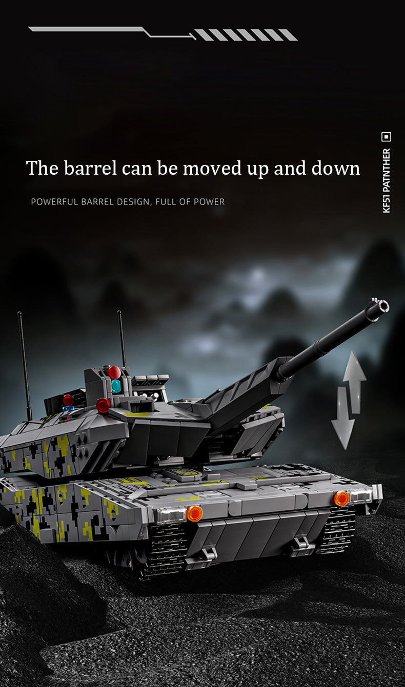 Panther KF51 main battle tank - Building Blocks set compatible Lego - Turbo Moc