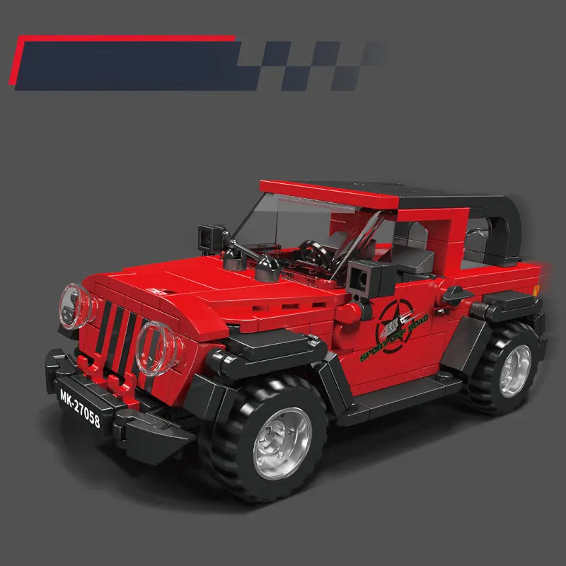 Mini Jeep Wrangler - Building Blocks set compatible Lego - Turbo Moc