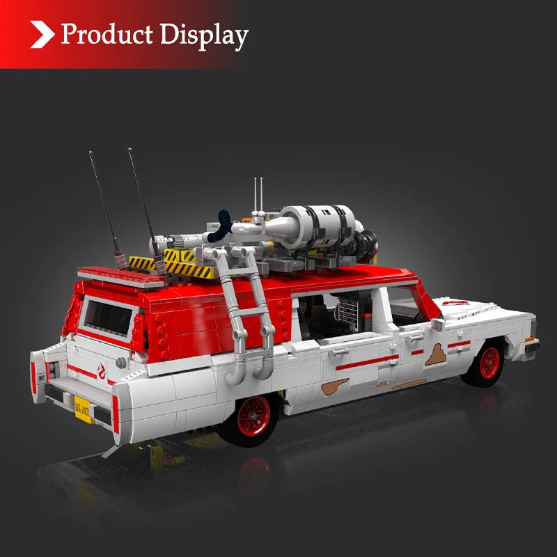 1959 Cadillac Miller-Meteor ambulance GhostBusters - Building Blocks set compatible Lego - Turbo Moc