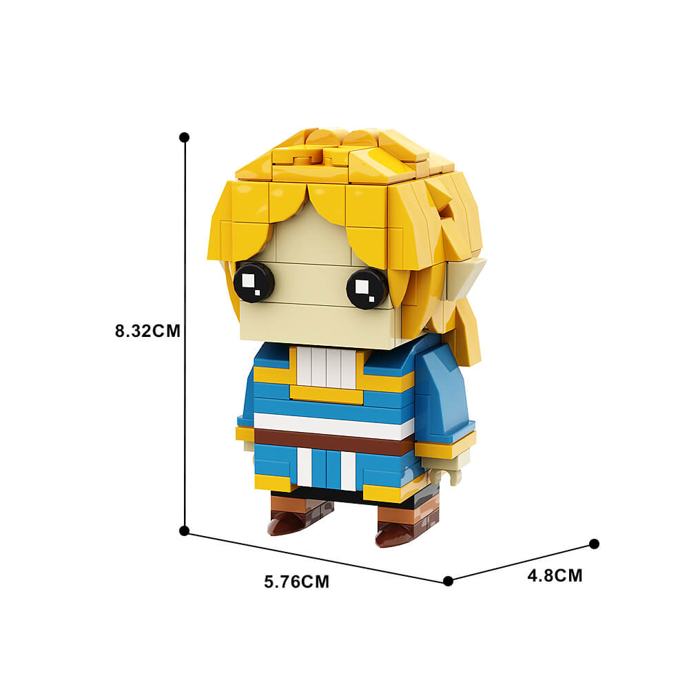 Link & Princess BrickHeadz Zelda MOC