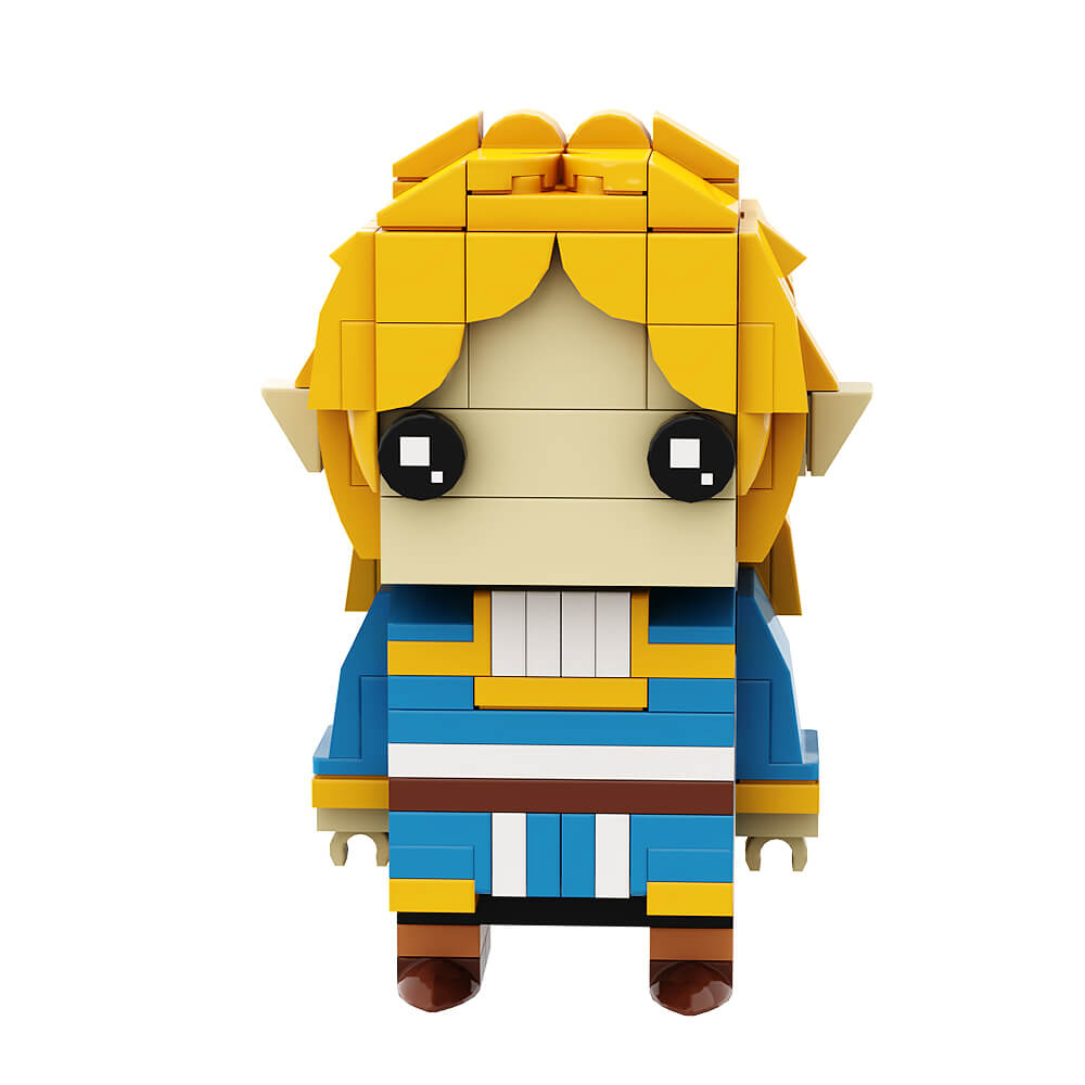 Link & Princess BrickHeadz Zelda MOC