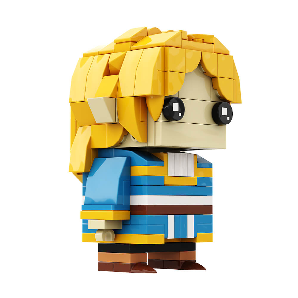 Link & Princess BrickHeadz Zelda MOC