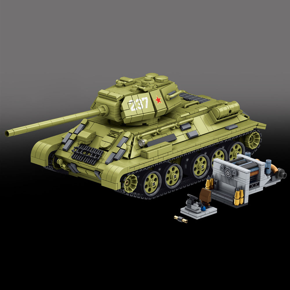 T-34 tank - Building Blocks set compatible Lego - Turbo Moc