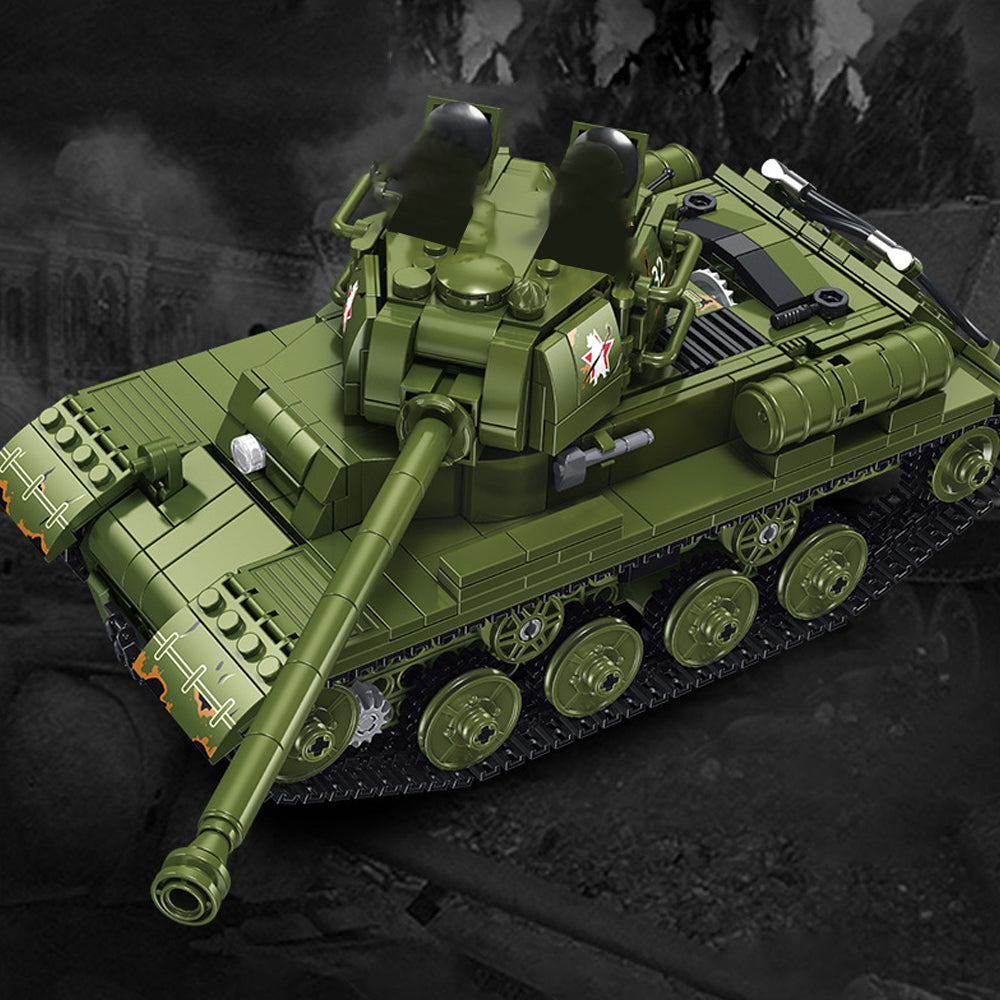 STALIN II JS-2 Heavy Tank  with Power Functions - Building Blocks set compatible Lego - Turbo Moc