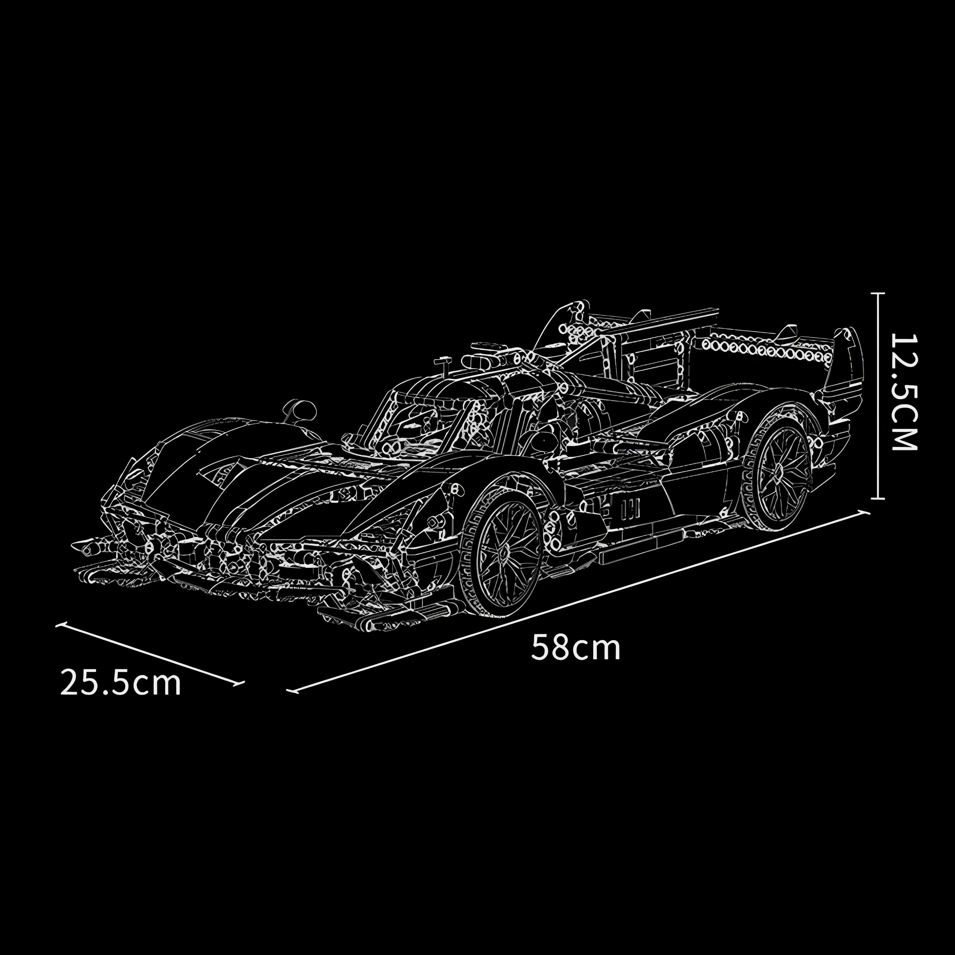 Lamborghini SC63 Endurance 2980pcs-Turbo Moc