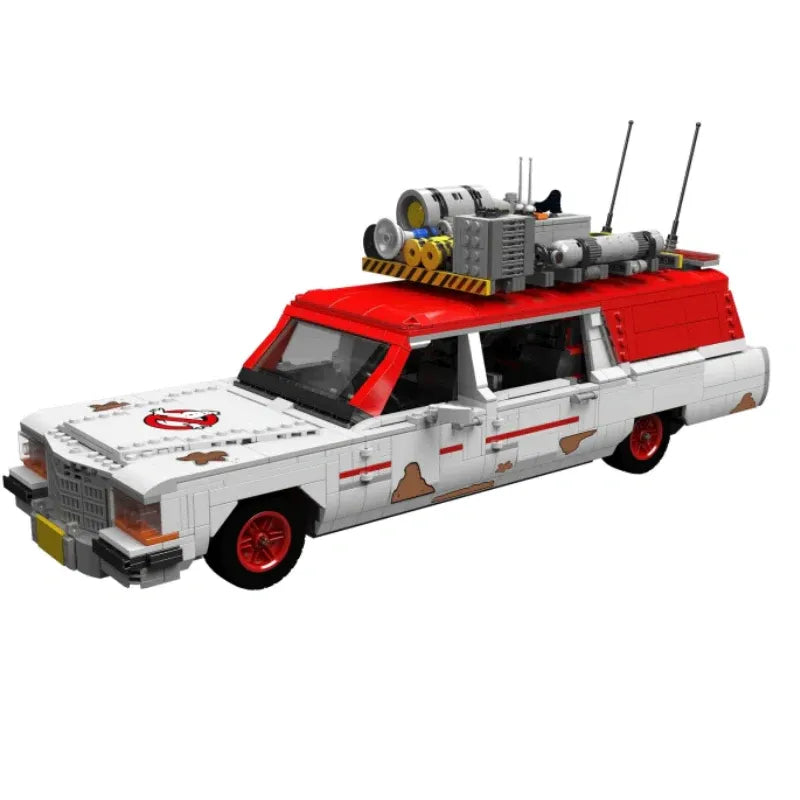 1959 Cadillac Miller-Meteor ambulance GhostBusters - Building Blocks set compatible Lego - Turbo Moc