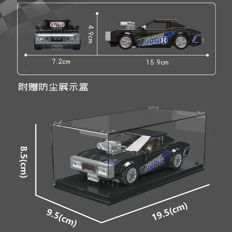 Mini Dodge Charger RT - Building Blocks set compatible Lego - Turbo Moc