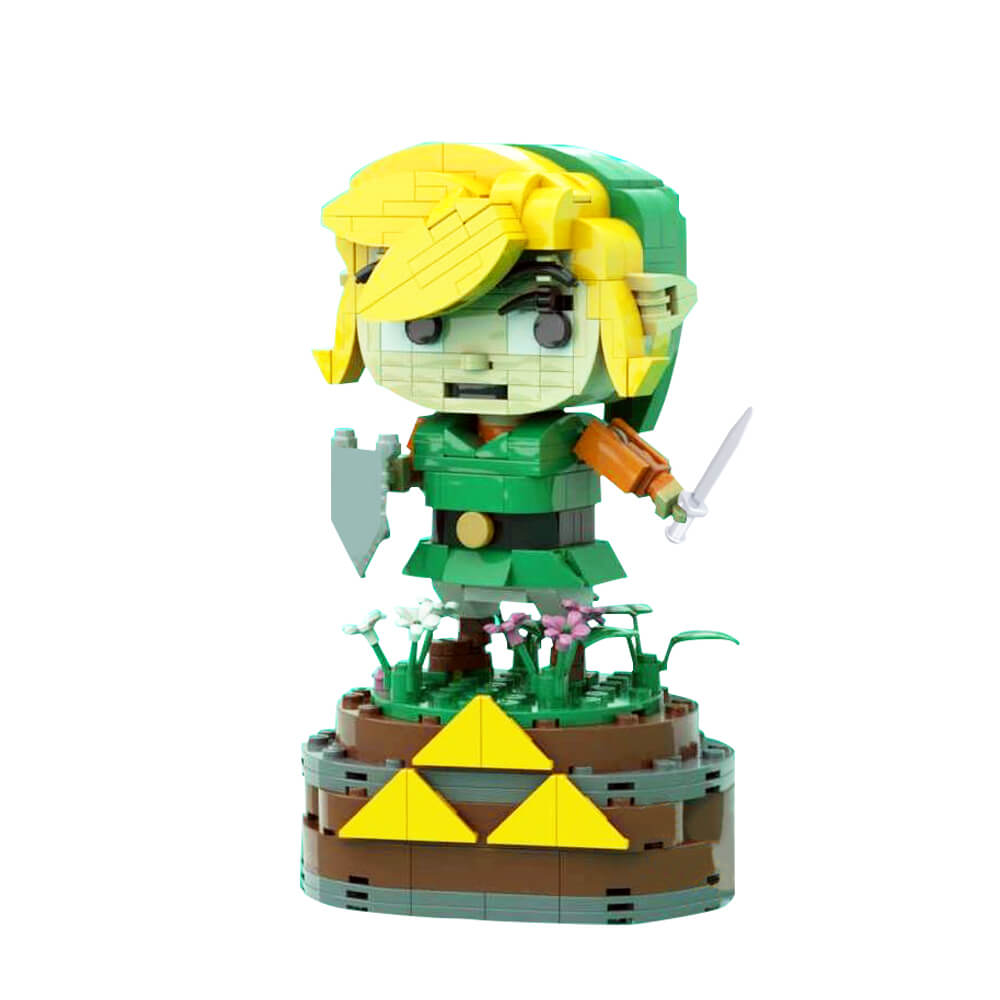 Link & Princess BrickHeadz Zelda MOC