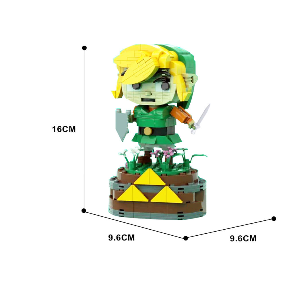 Link & Princess BrickHeadz Zelda MOC