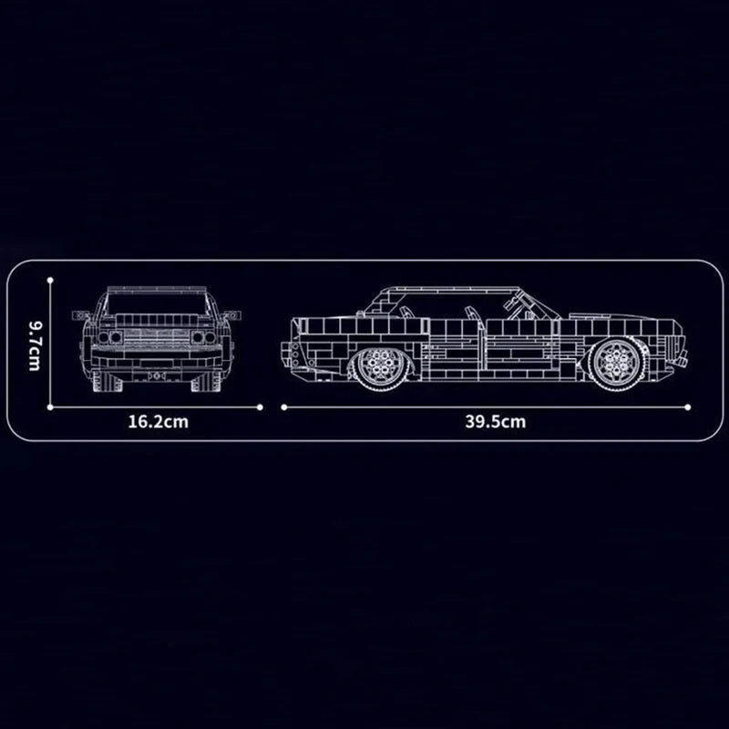 Lincoln Continental 1969 1902pcs-Turbo Moc