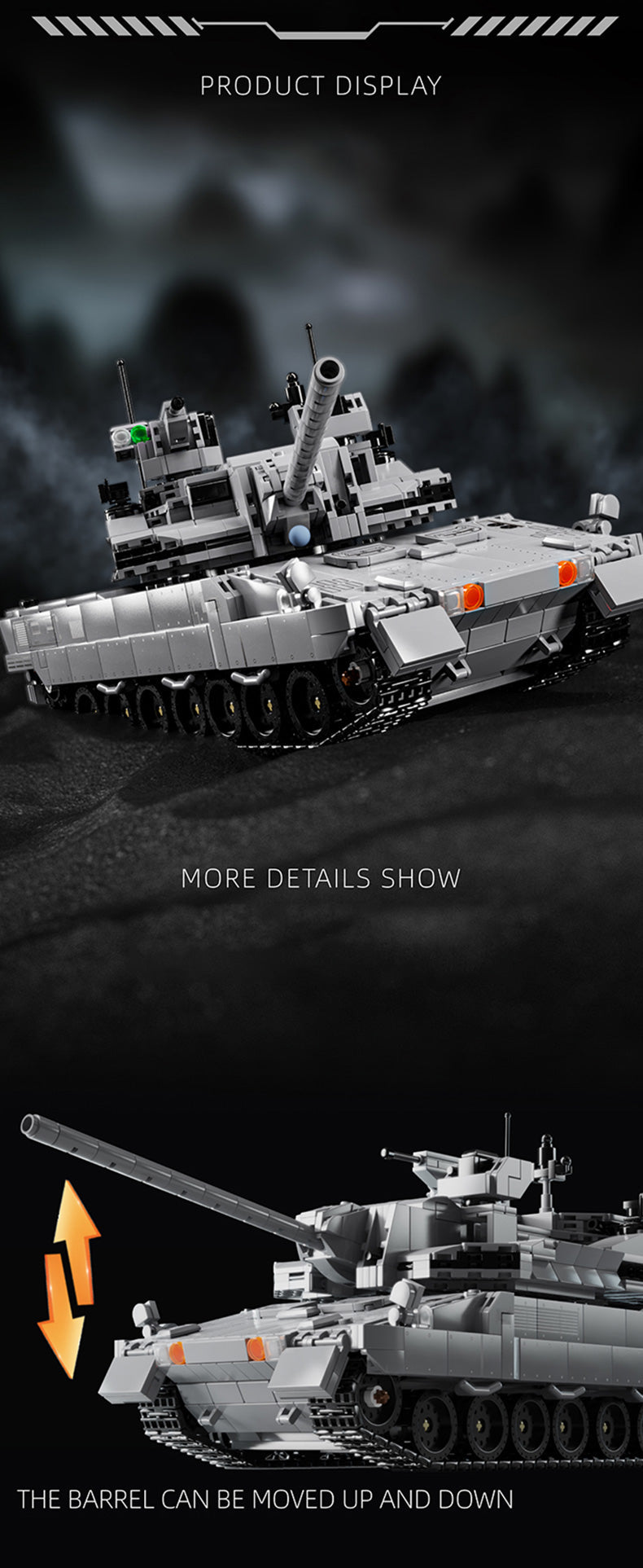 Enhanced Main Battle Tank - Building Blocks set compatible Lego - Turbo Moc