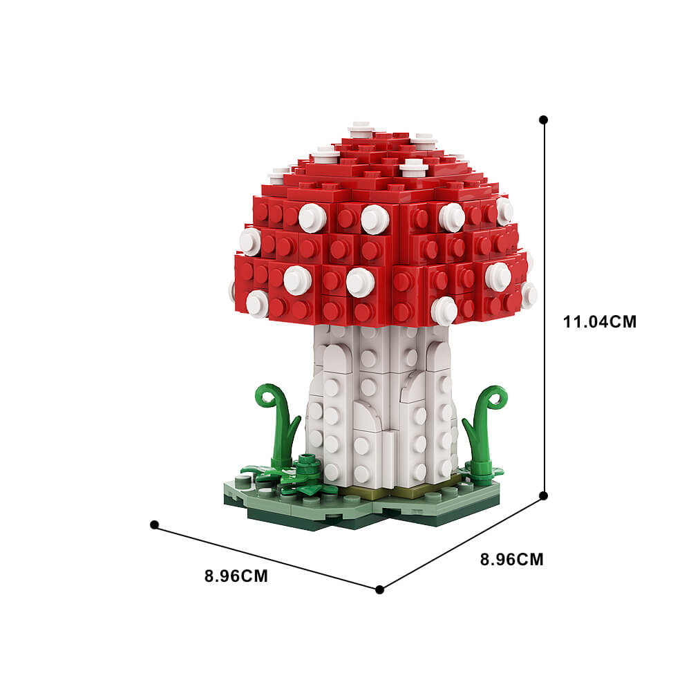 Amanita Muscaria Mushroom MOC 164pcs