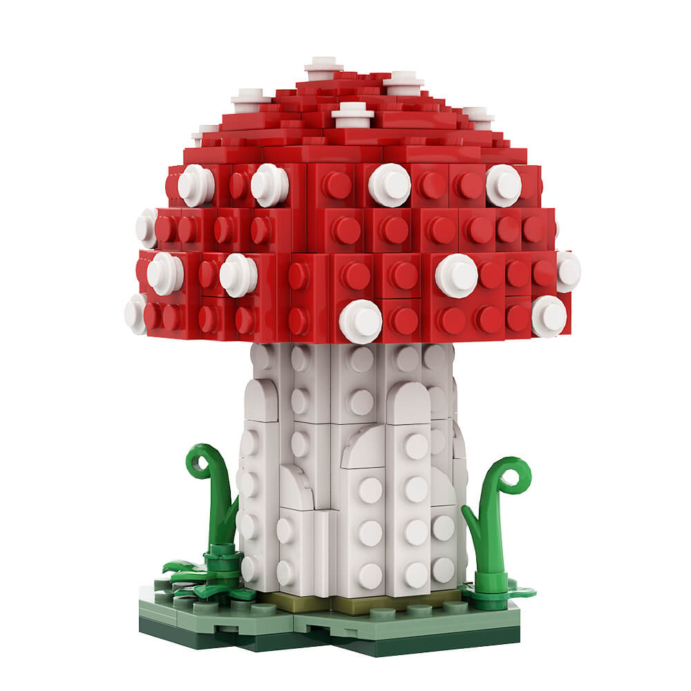 Amanita Muscaria Mushroom MOC 164pcs - Building blocks set - Turbo Moc