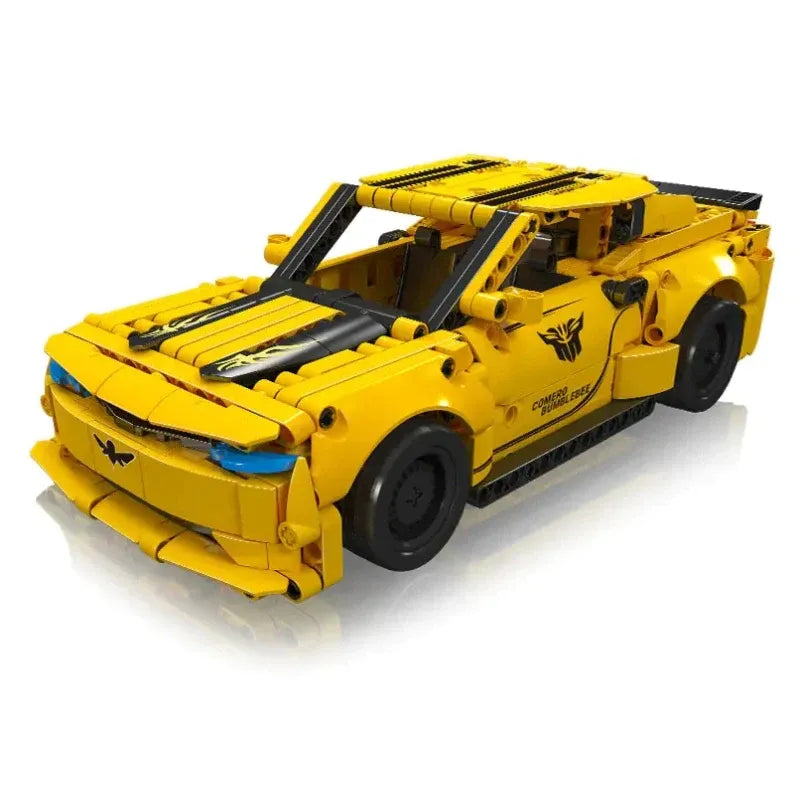 Mini Chevrolet Camaro Bumblebee - Building Blocks set compatible Lego - Turbo Moc