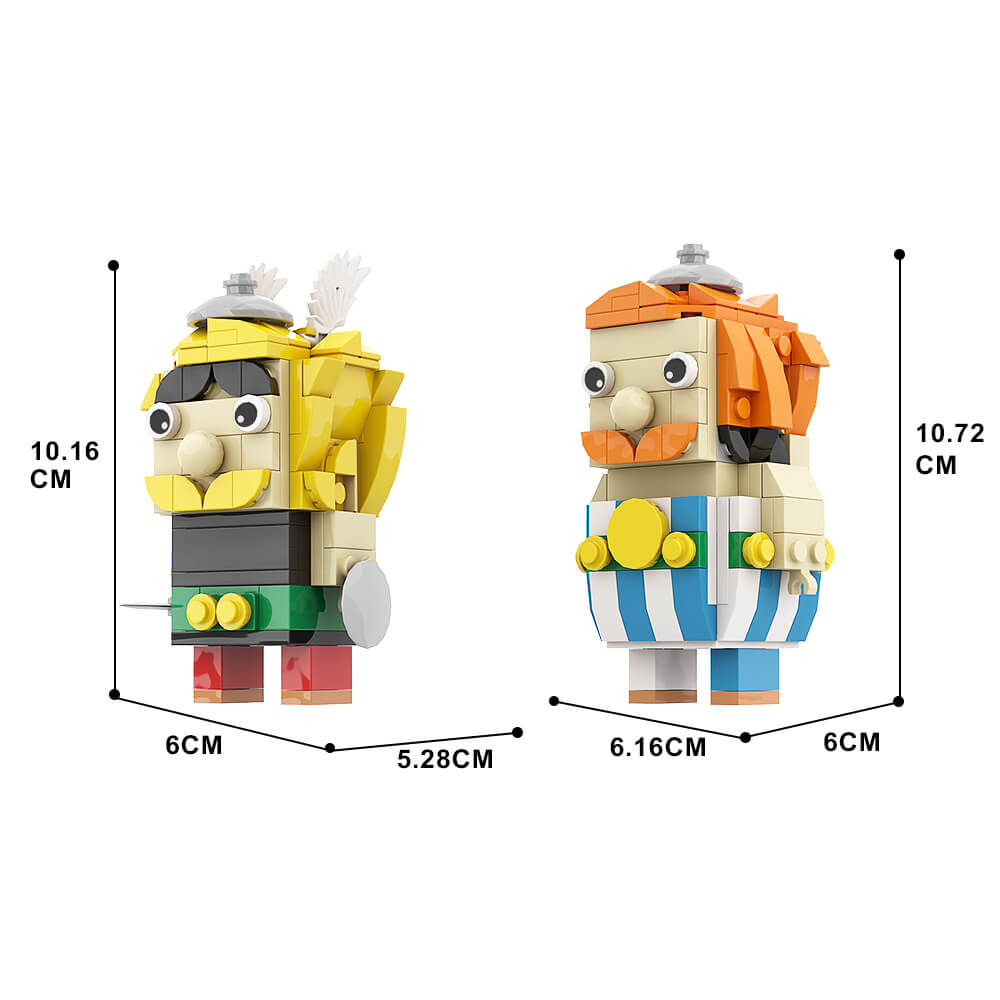 Asterix And Obelix Brickheadz MOC 296pcs