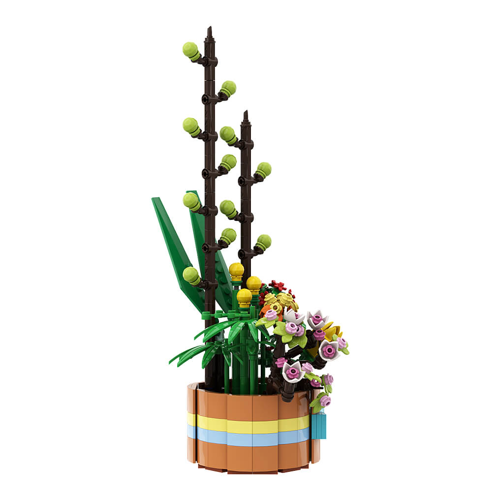 Flower Basket MOC 449pcs