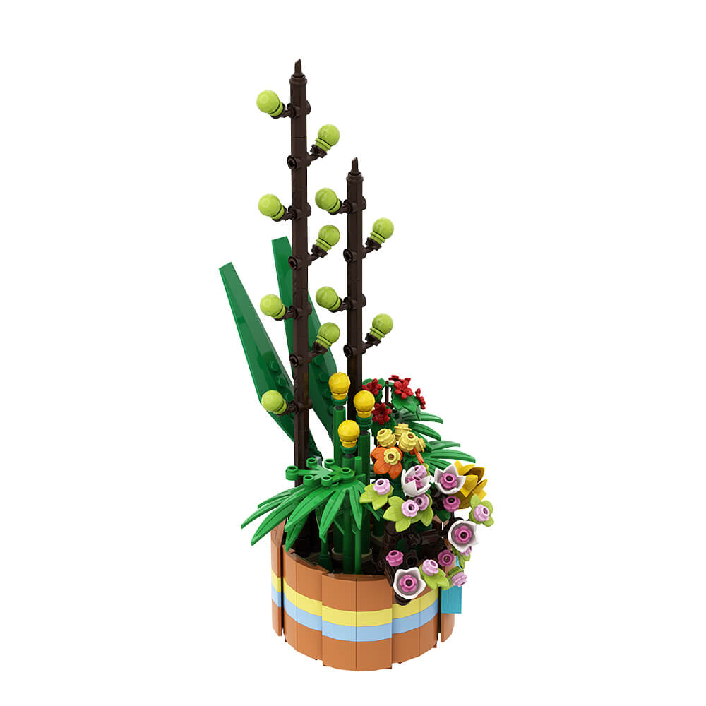 Flower Basket MOC 449pcs