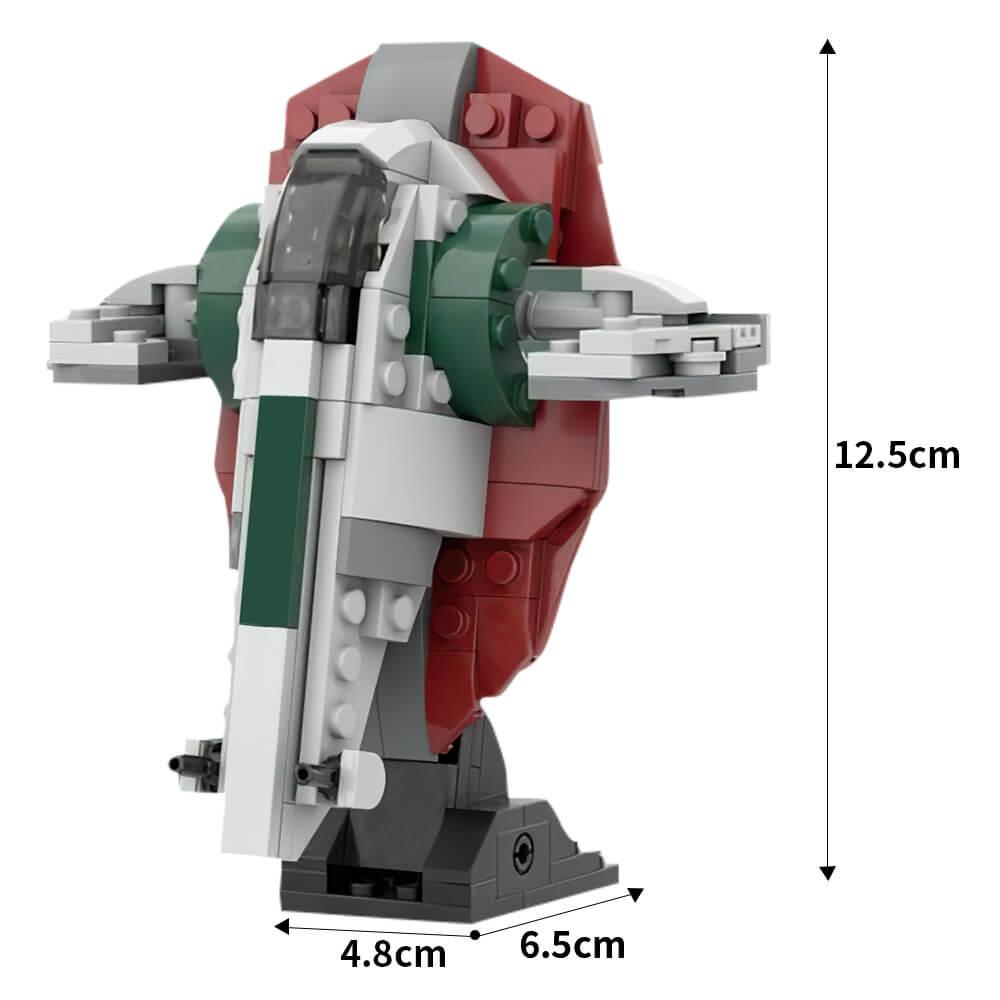 Micro Slave 1 + Stand Space War MOC 157pcs