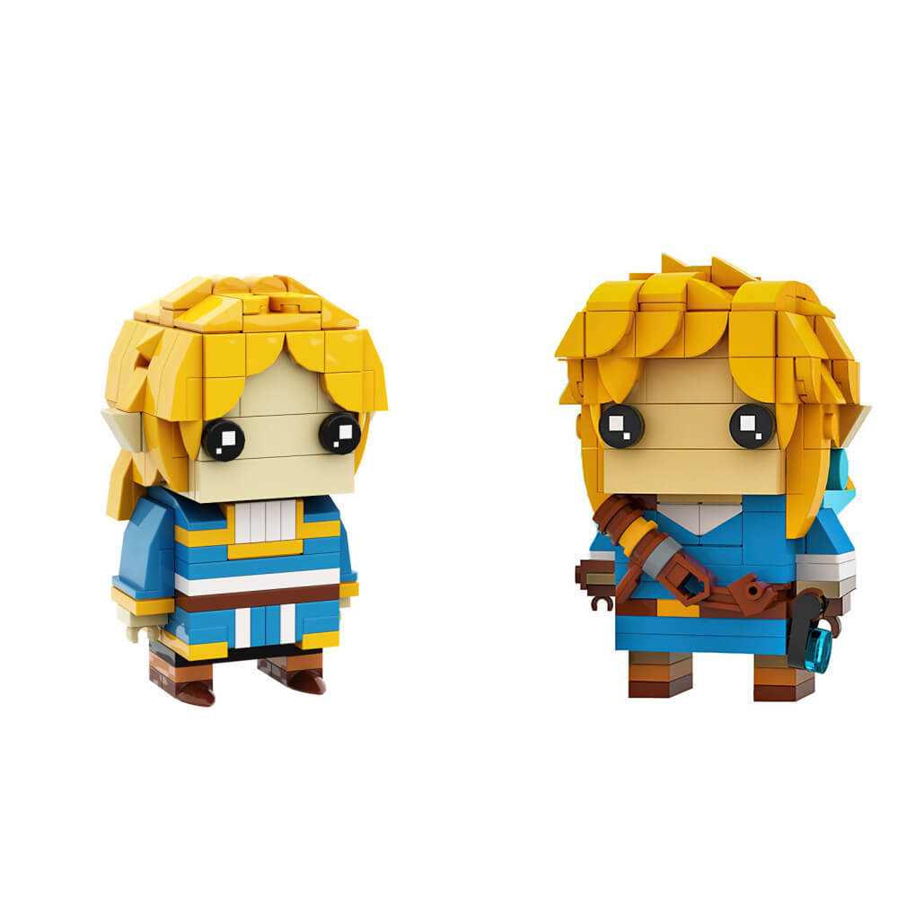 Link & Princess BrickHeadz Zelda MOC - Building blocks set - Turbo Moc