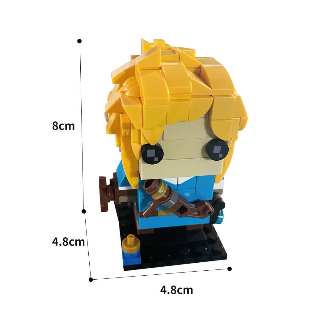 Link & Princess BrickHeadz Zelda MOC