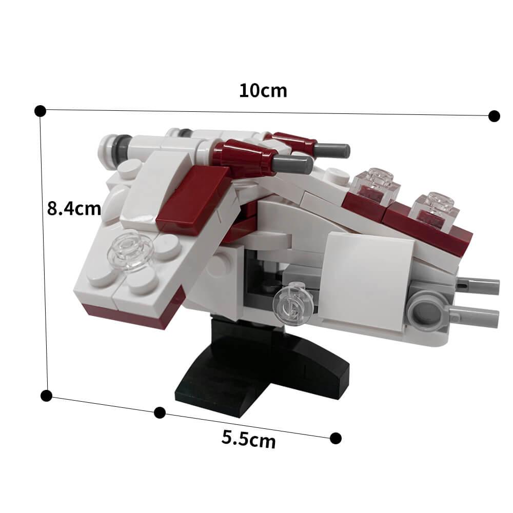 Micro Republic Gunship Space War MOC 100pcs