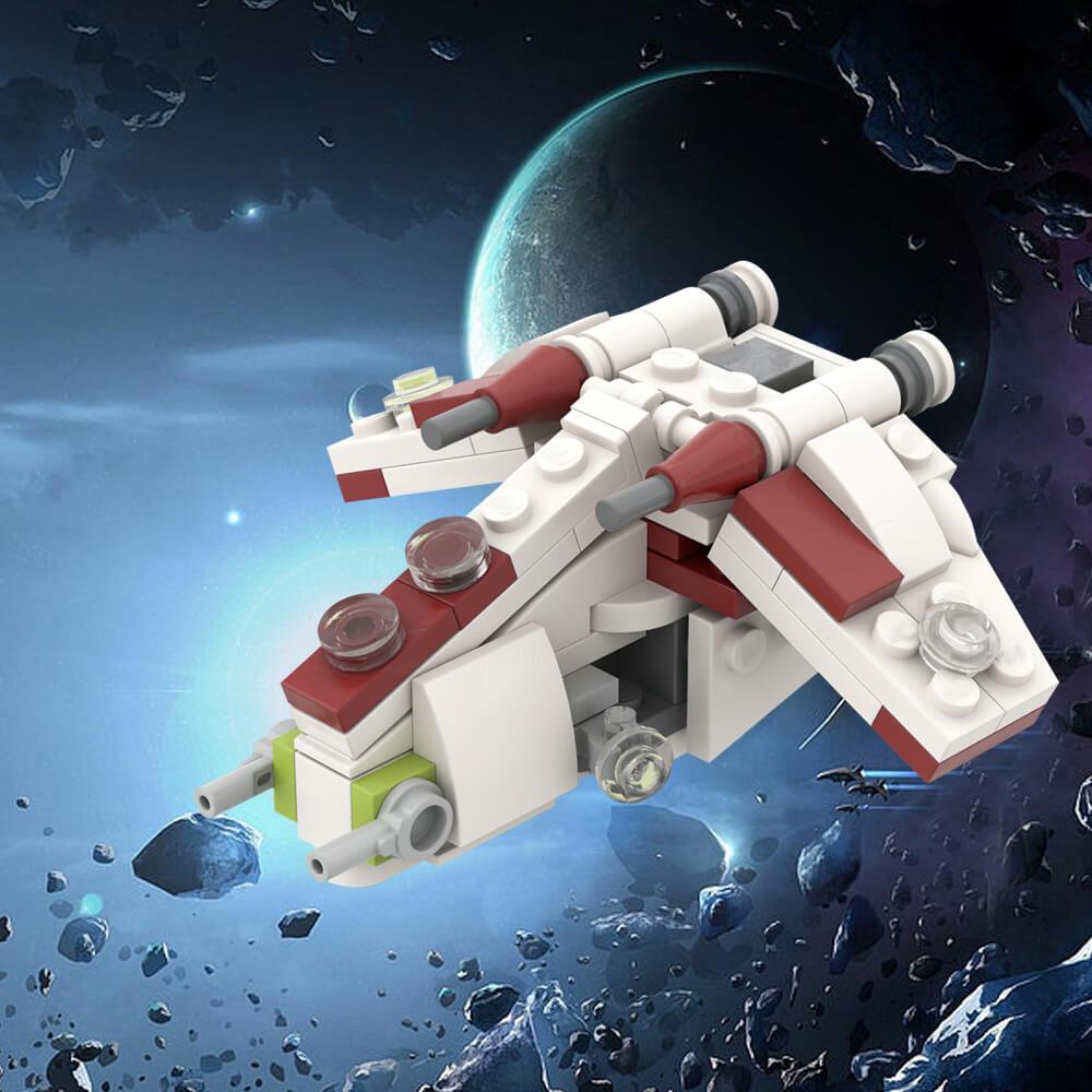 Micro Republic Gunship Space War MOC 100pcs