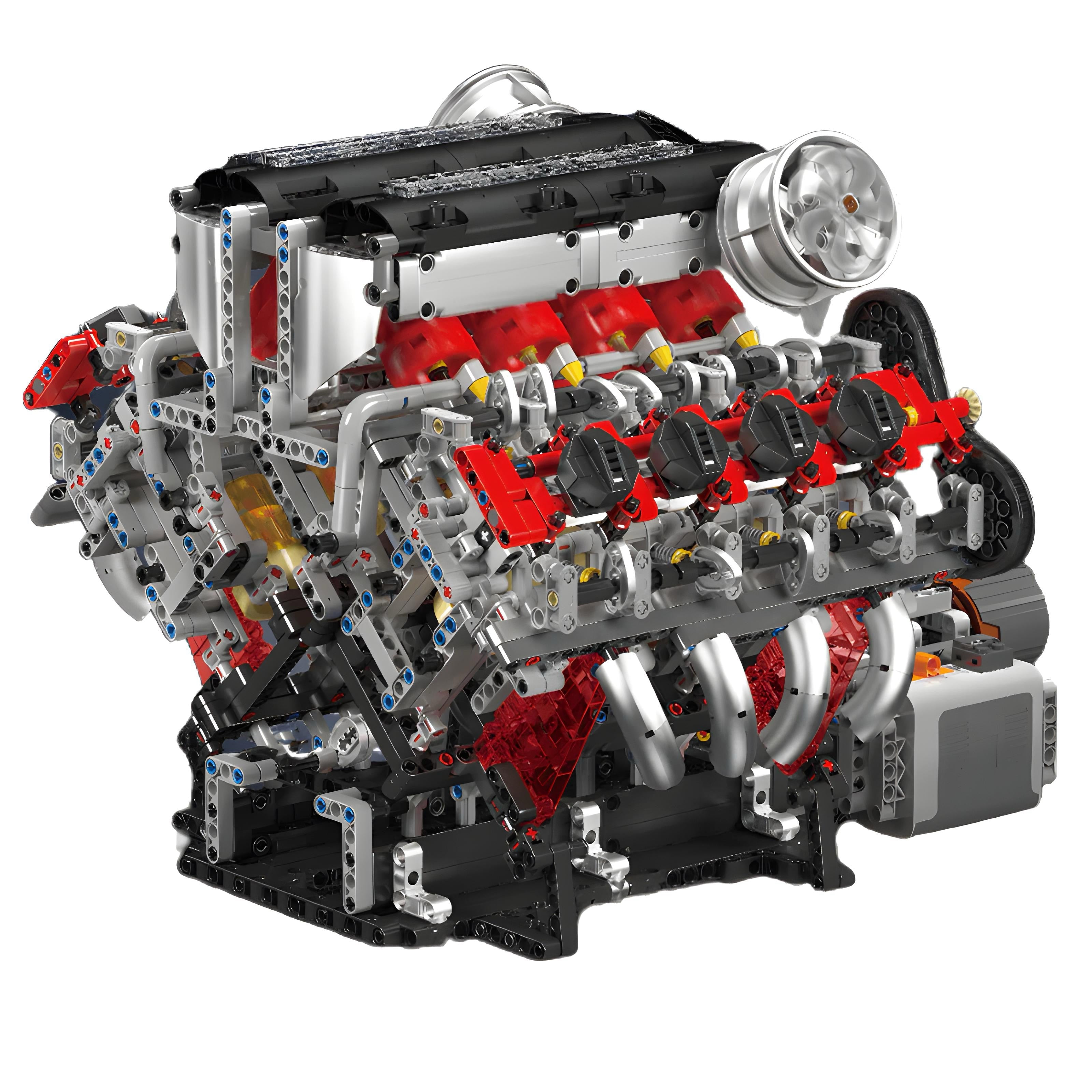 Ferrari F488 V8 Engine 2717pcs - Building blocks set - Turbo Moc